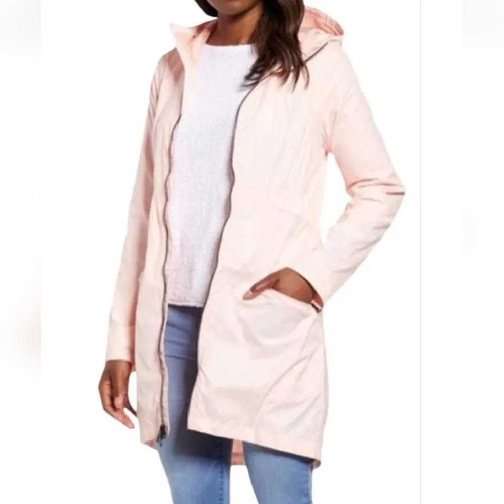 The North Face Rissy 2 Hooded Water Repellent Raincoat - Pale Pink - Small